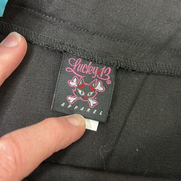 Women’s Lucky 13 Apparel black pencil skirt skull size small - Picture 8 of 9